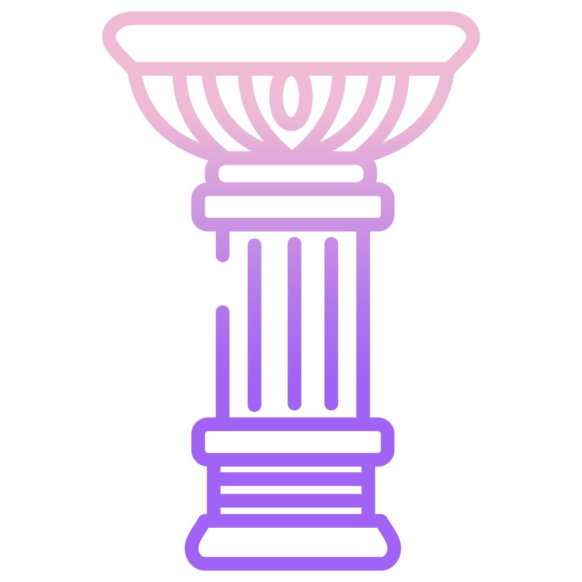 lotus greek pillar icon