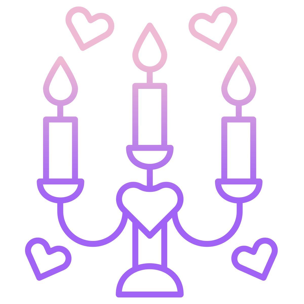 love candles icon