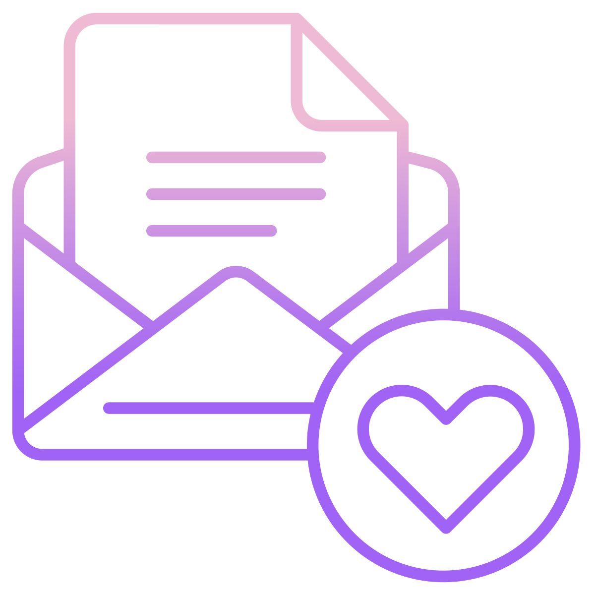 love mail icon
