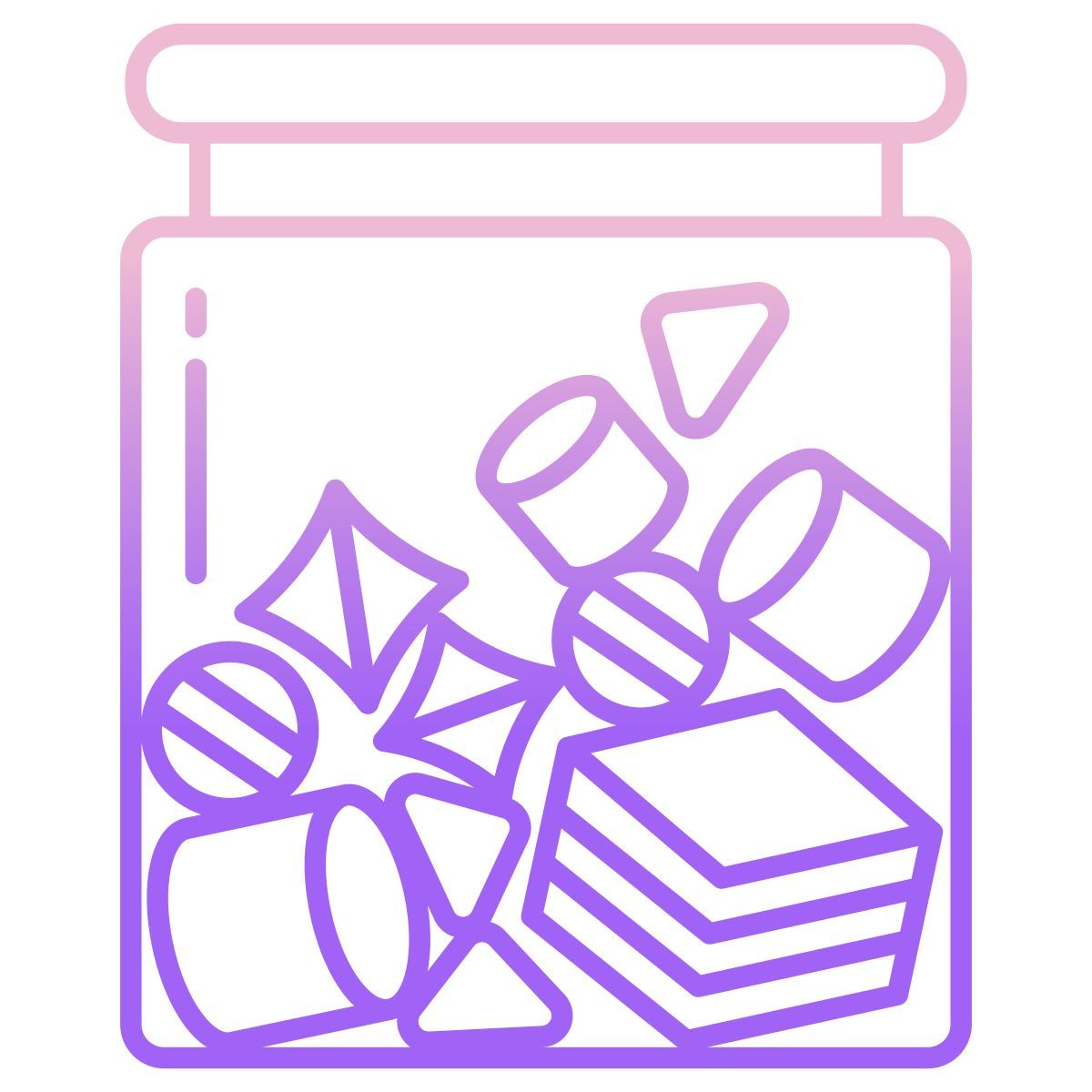 low carb gummy candy icon