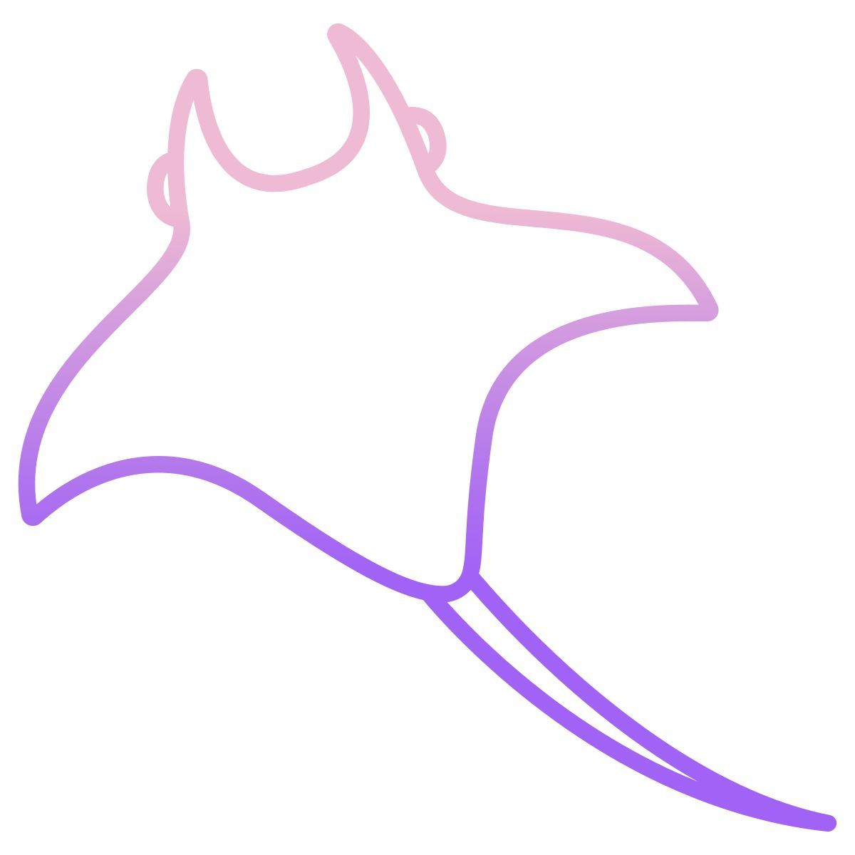 mantaray fish icon