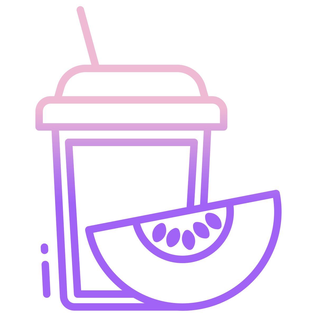 milkshake with cherry icon