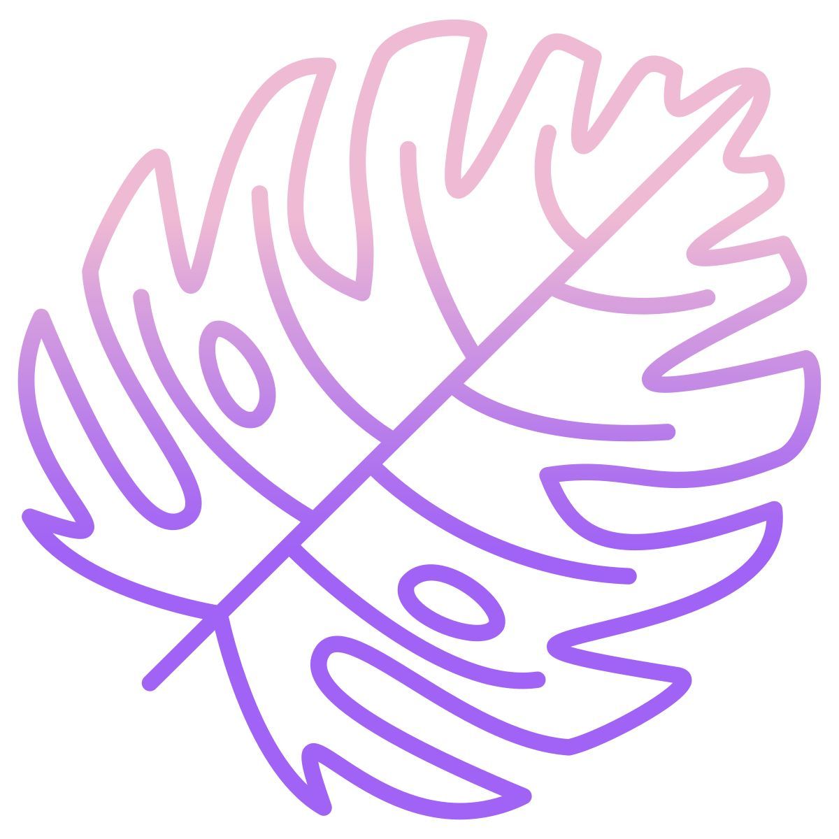 foglia di monstera icon
