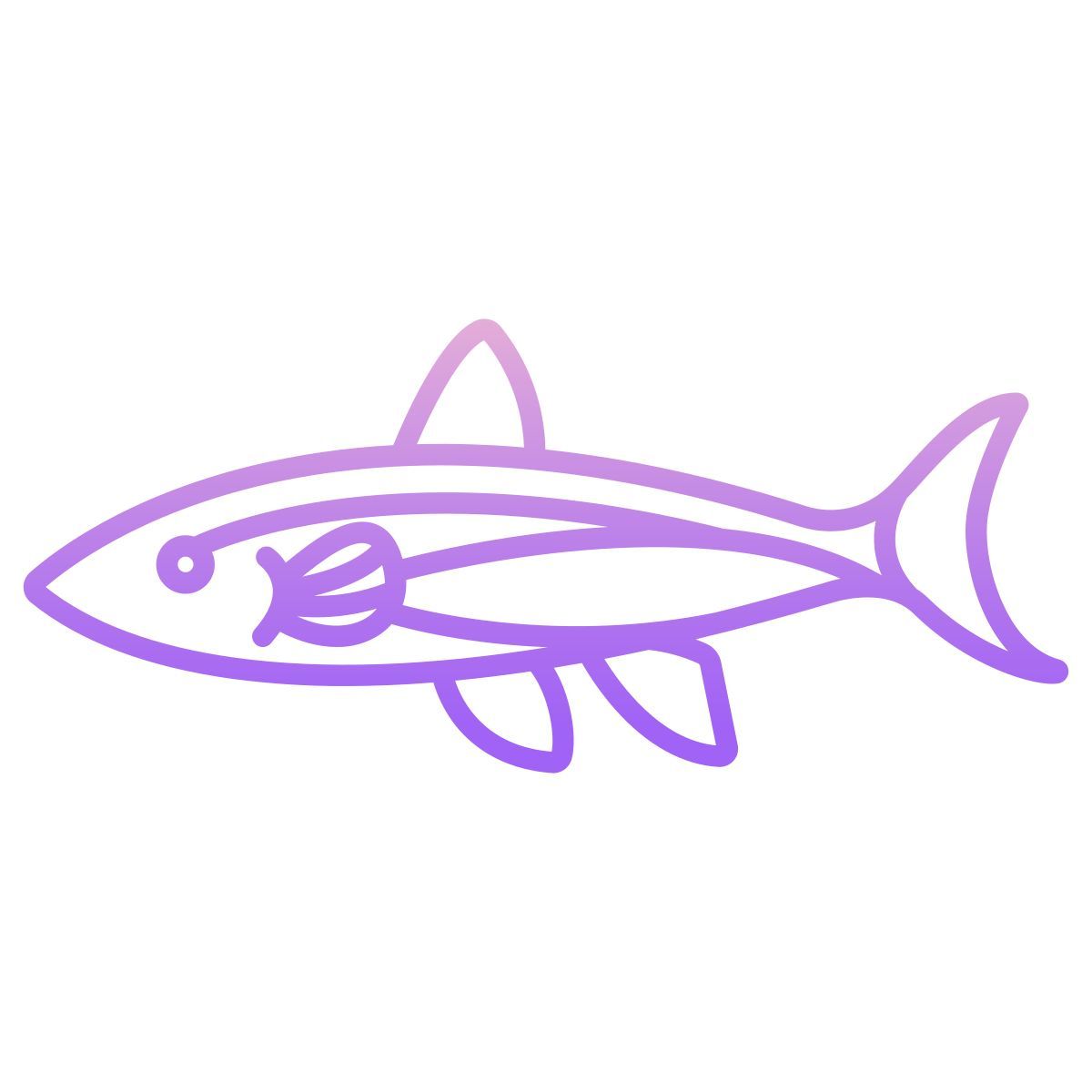 neon fish icon