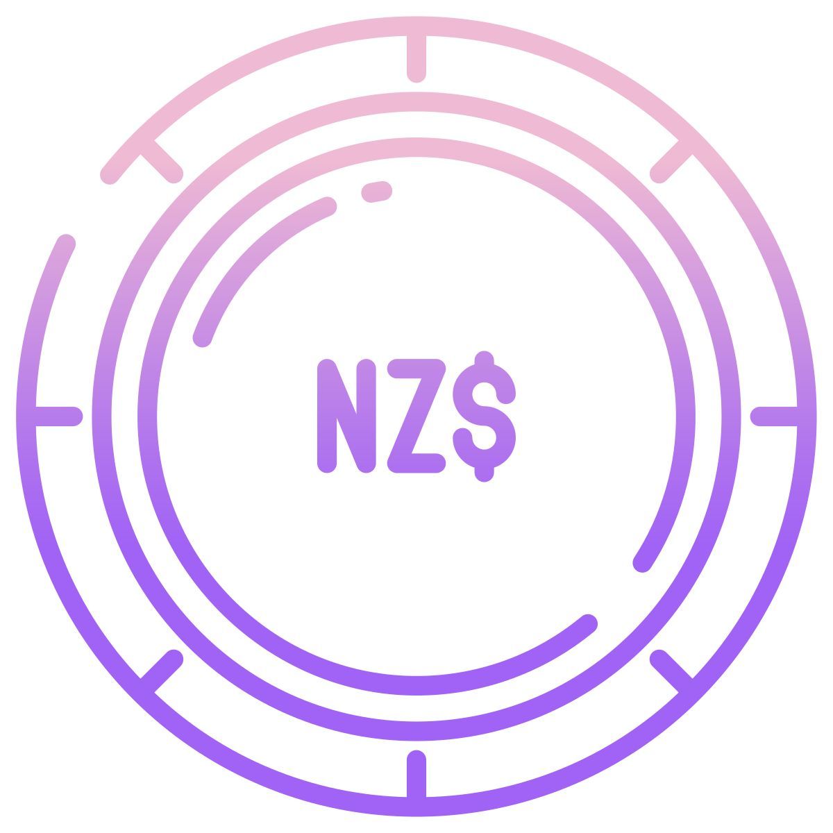 new zealand dollar icon