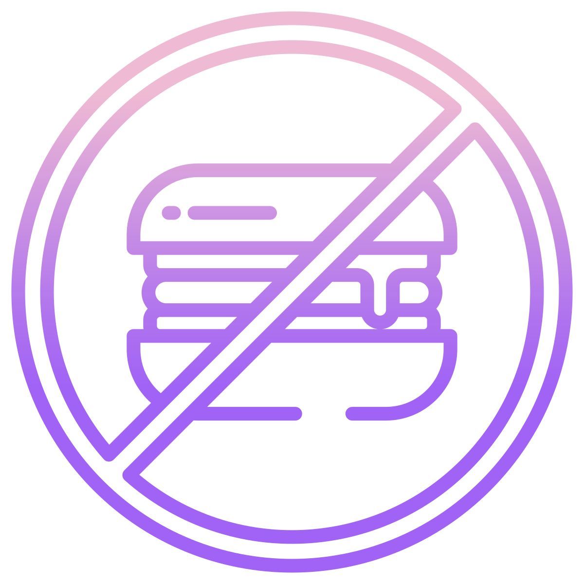 no fast food icon