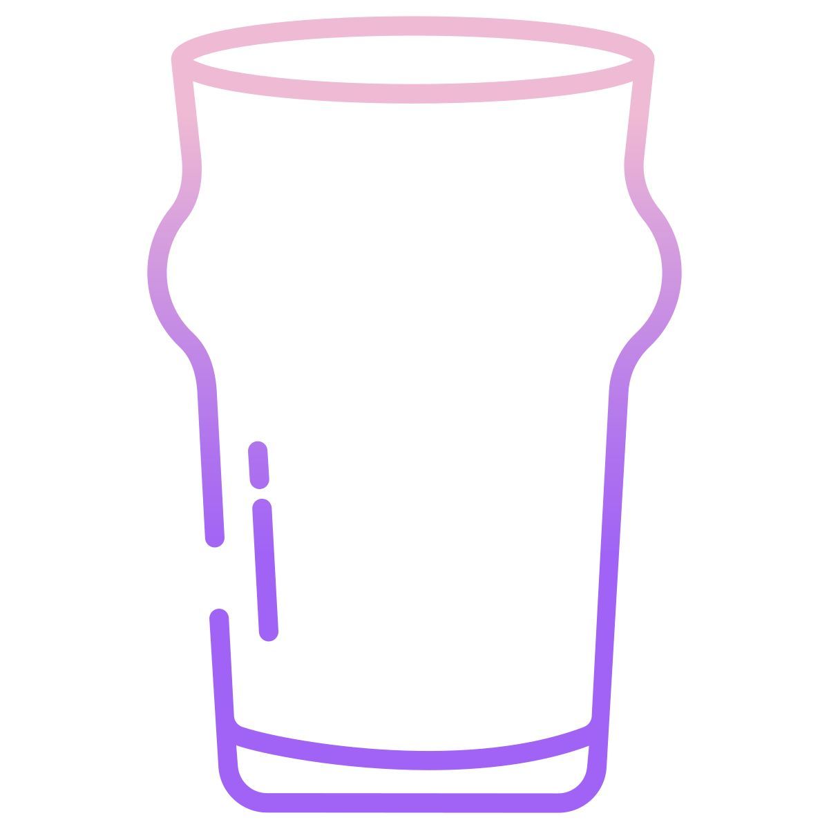 nonic pint glass icon