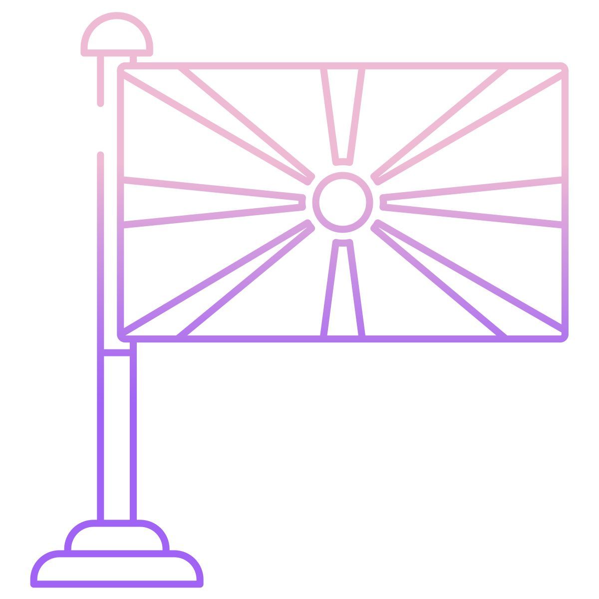 north macedonia flag icon