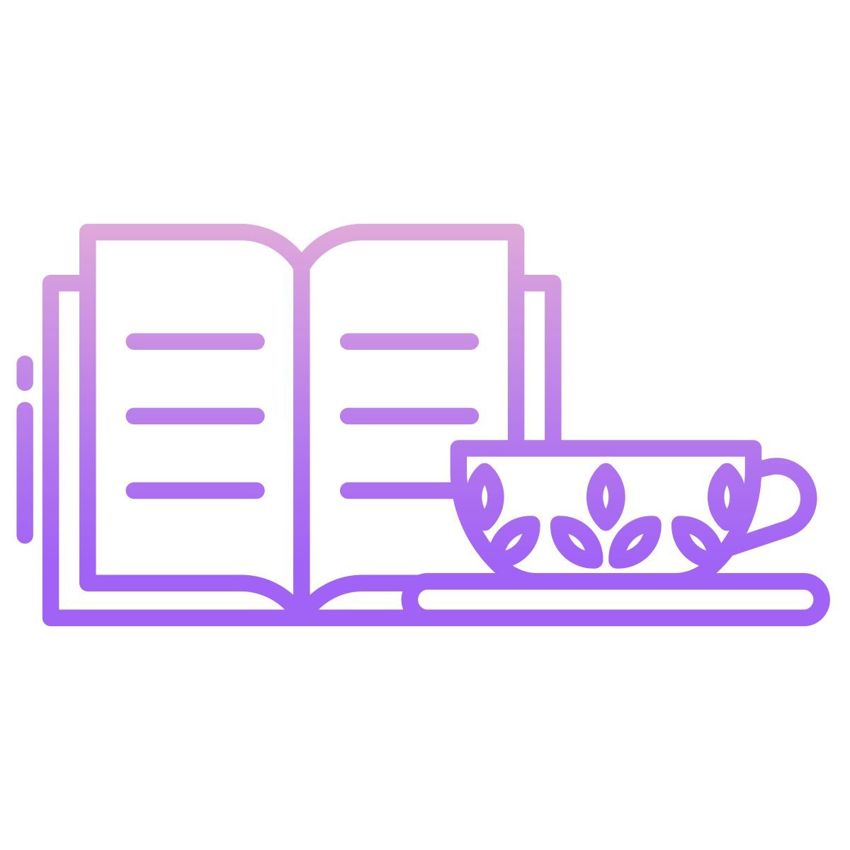 novel and tea icon