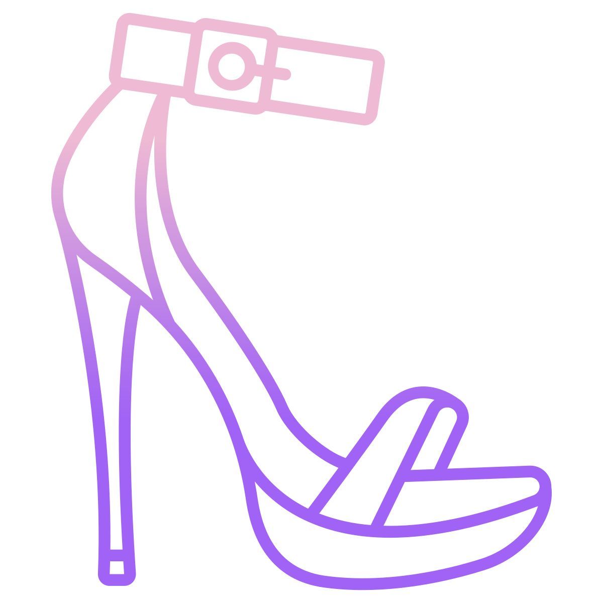 open toe heel icon