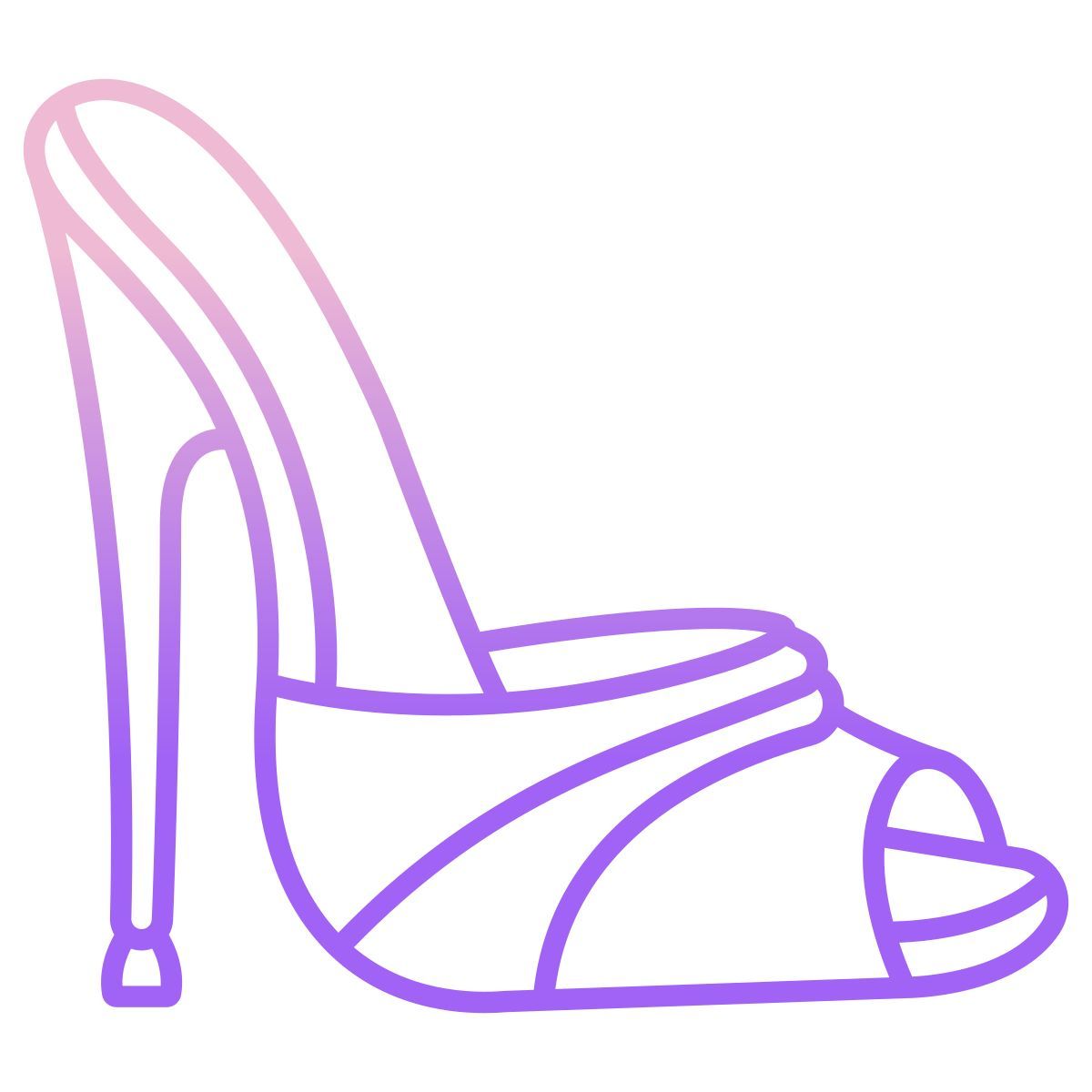 open toe sandal icon
