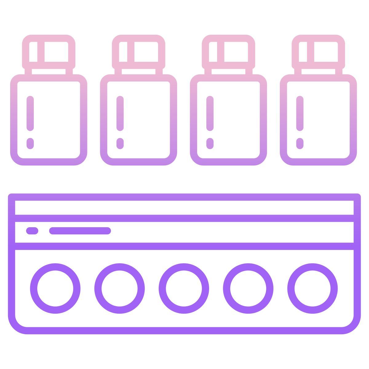 paint bottles icon