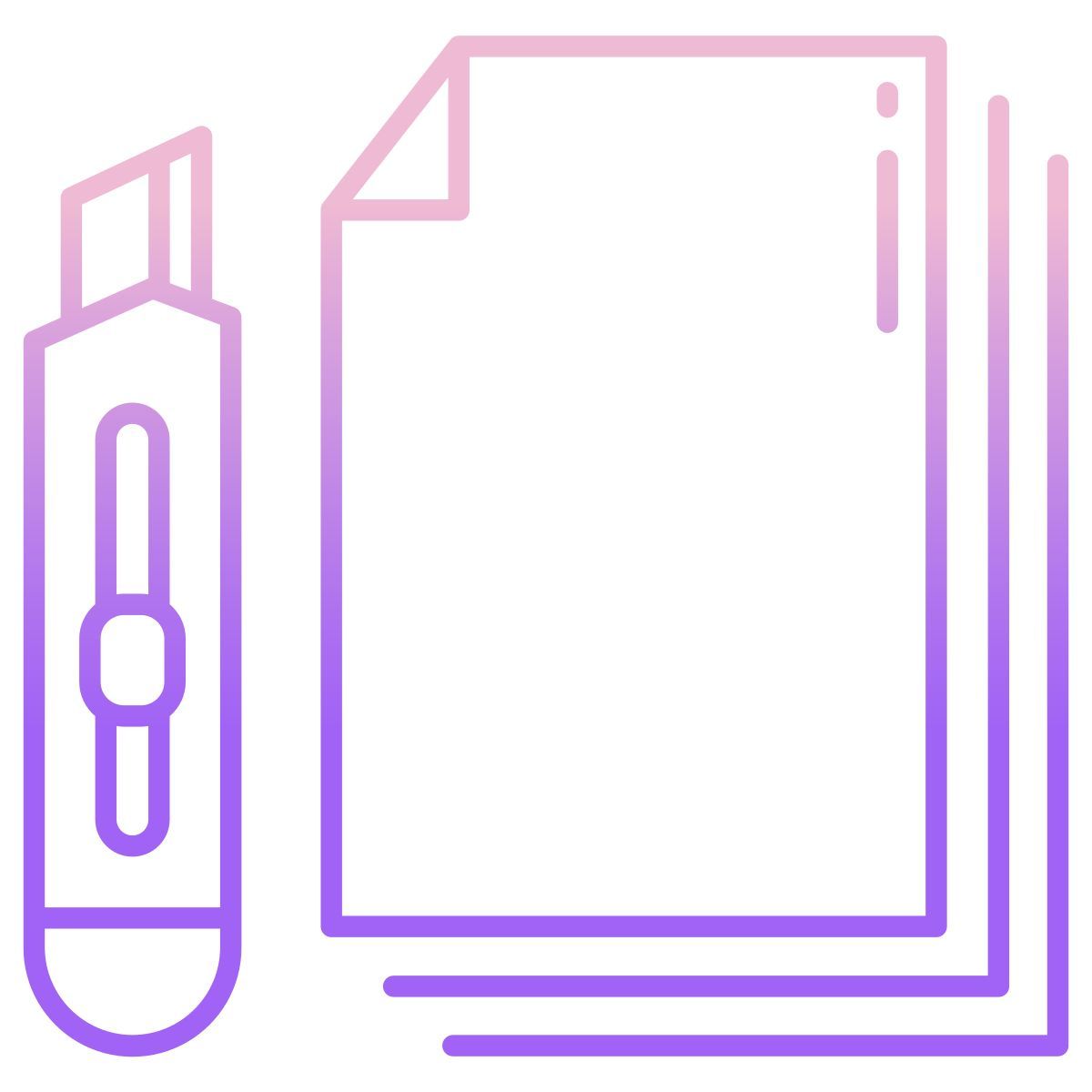 paper knife icon