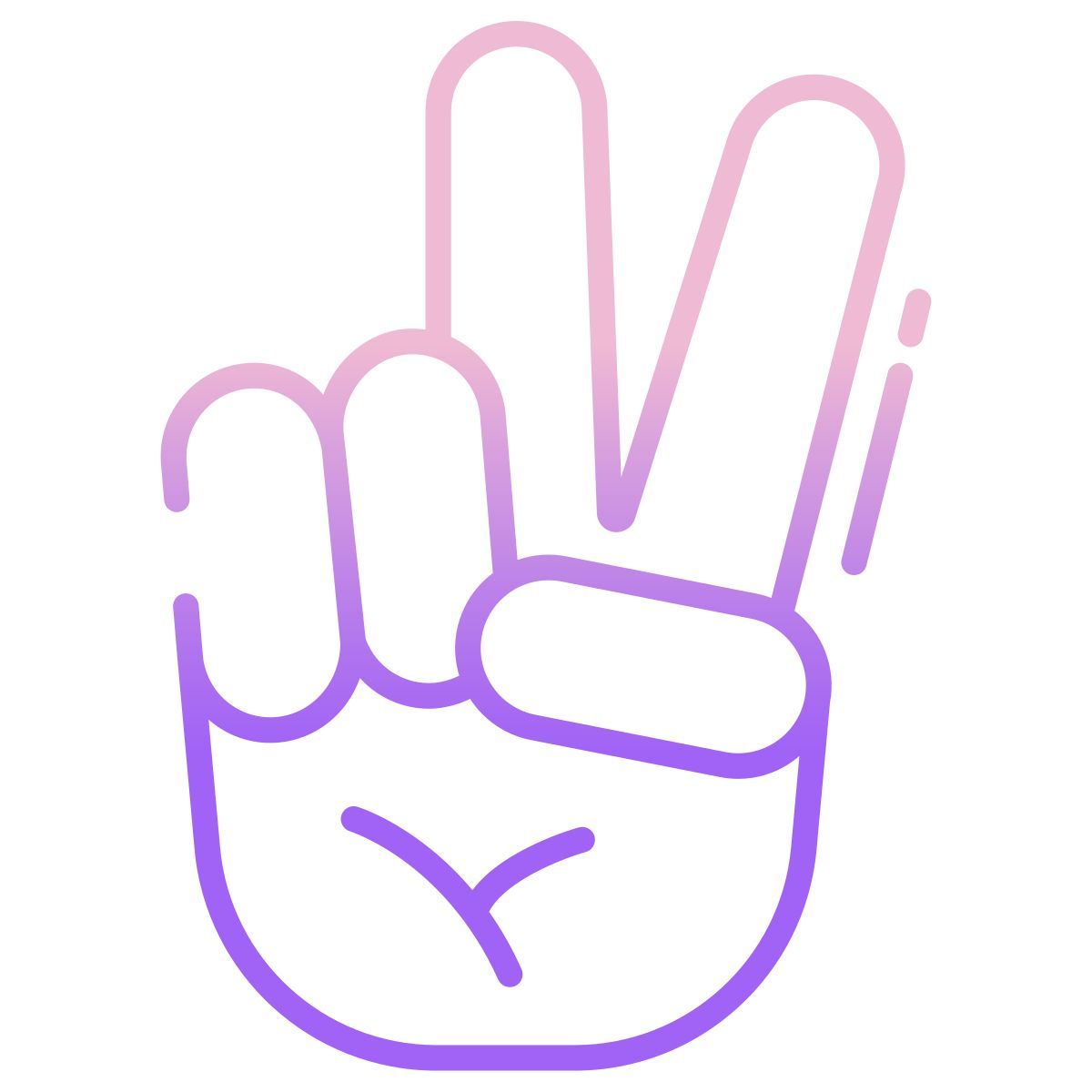 peace sign icon