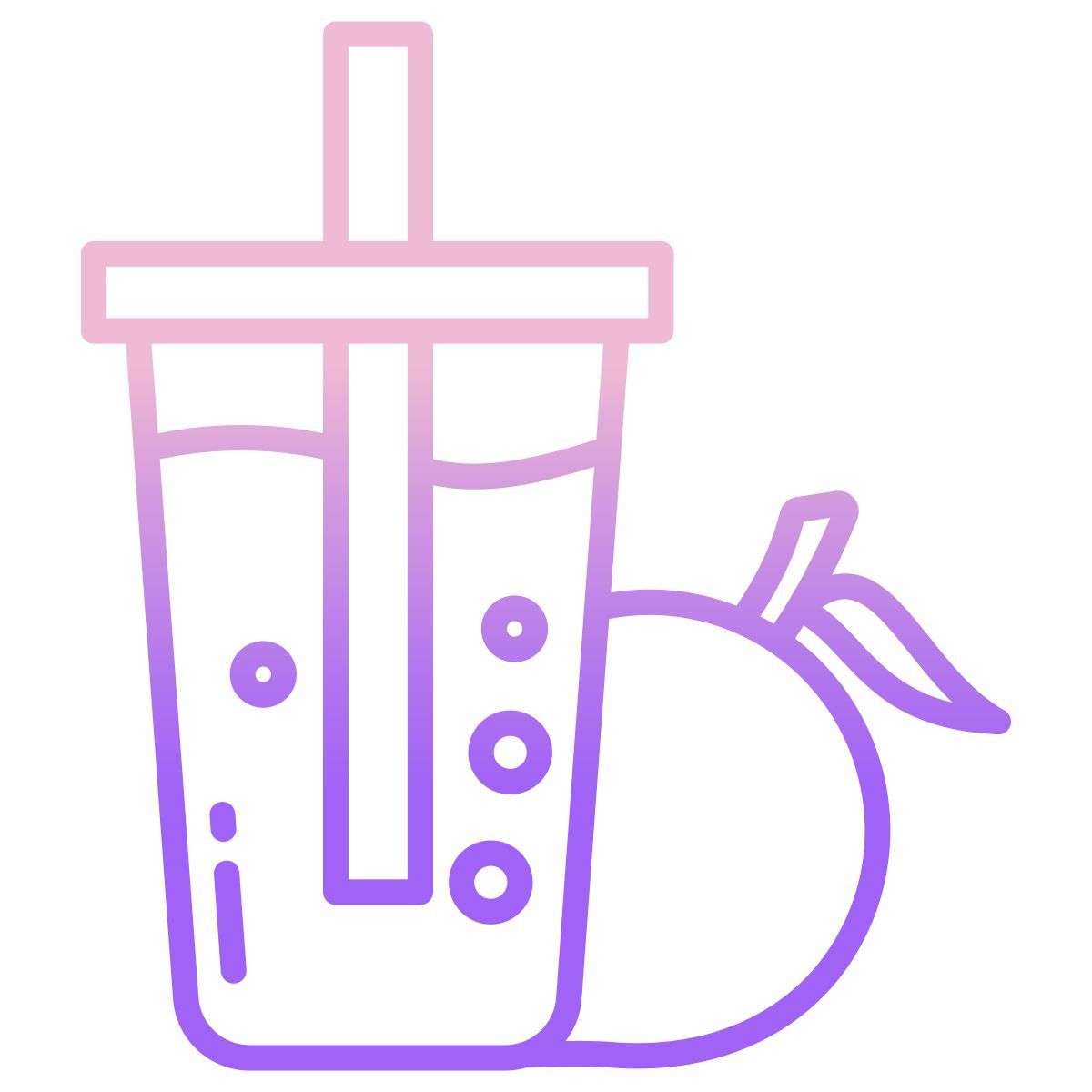 peach juice icon
