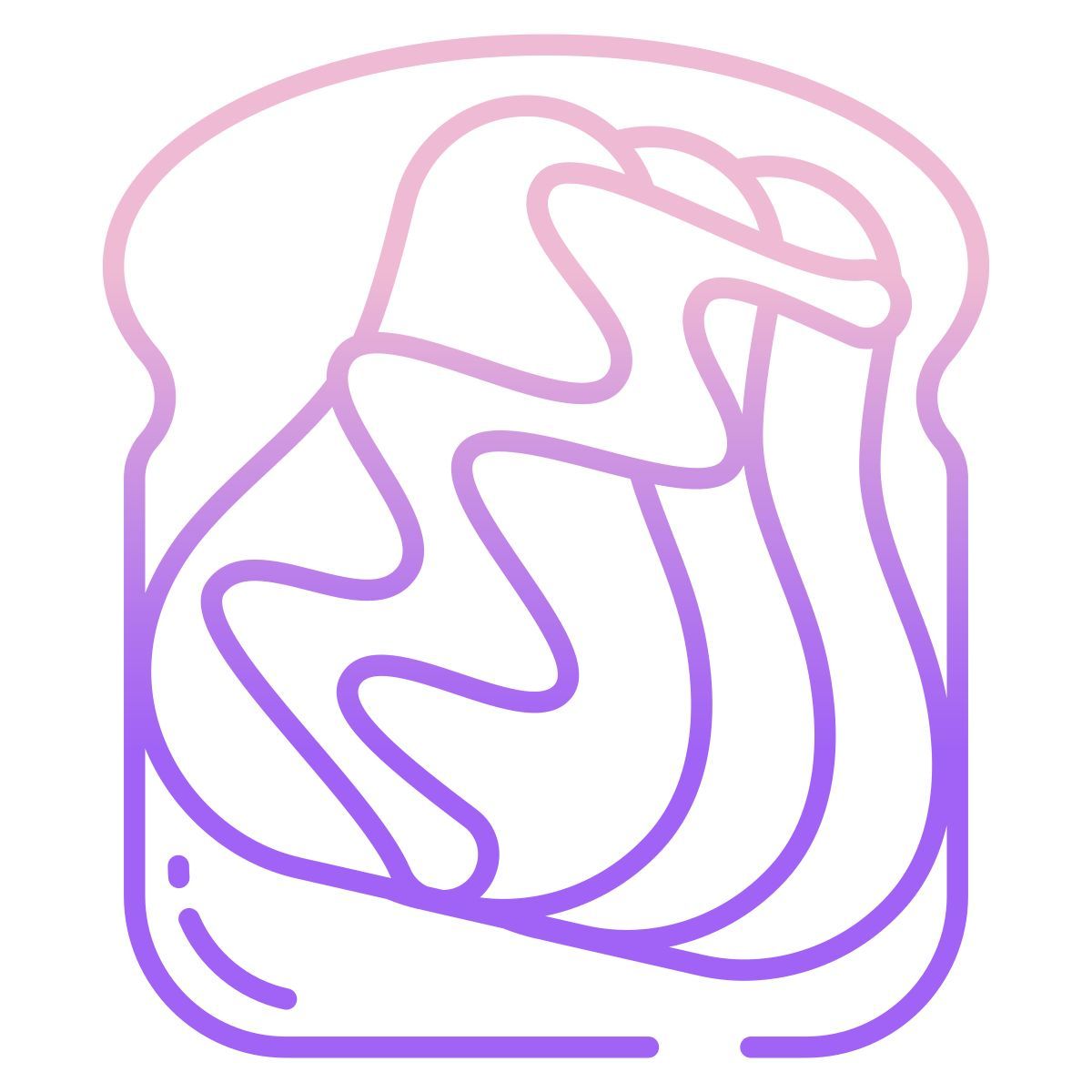 pear toast with honey icon