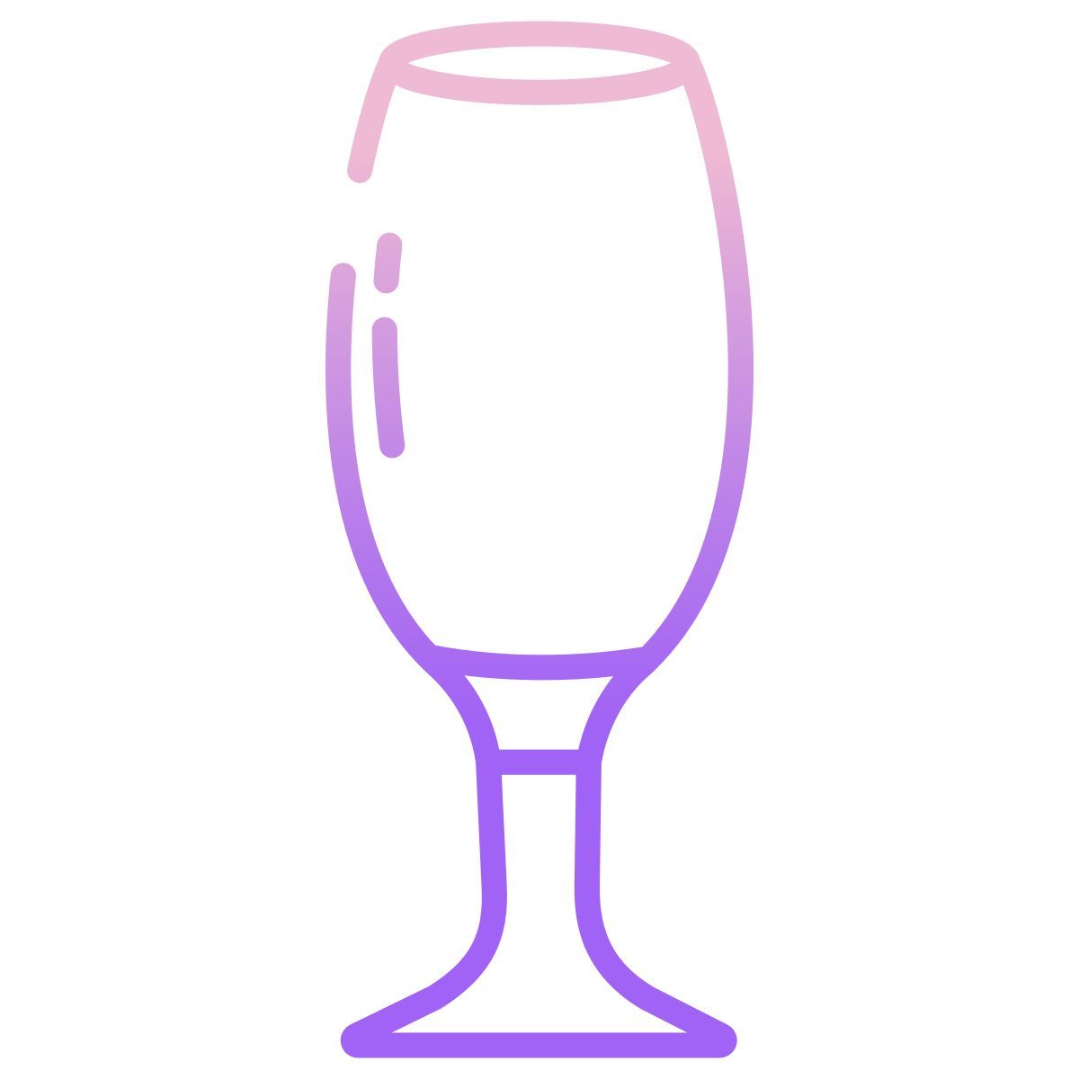 pilsner glass footed icon