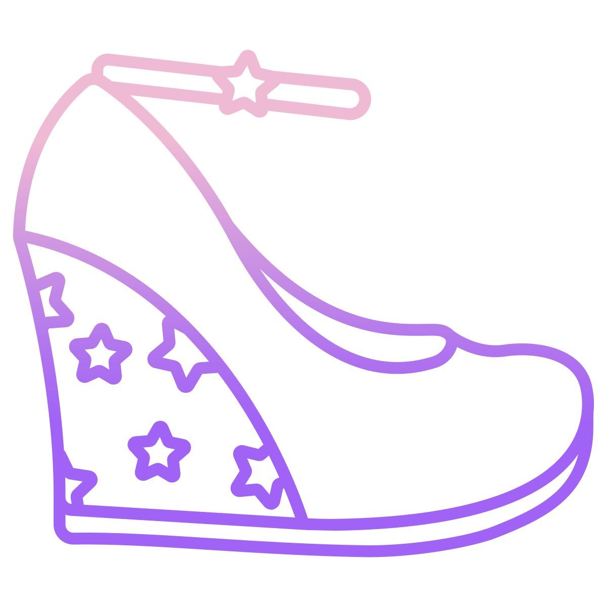 pump shoe wedge icon