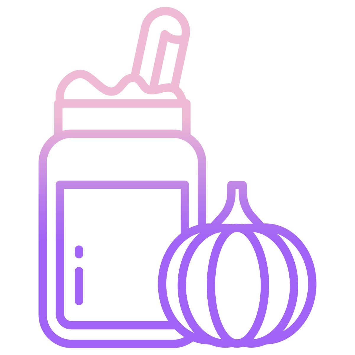 pumpkin pie smoothie icon