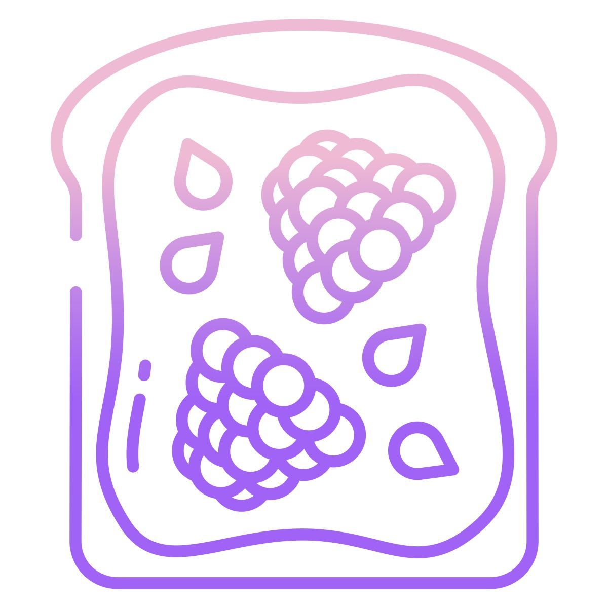 raspberry toast icon