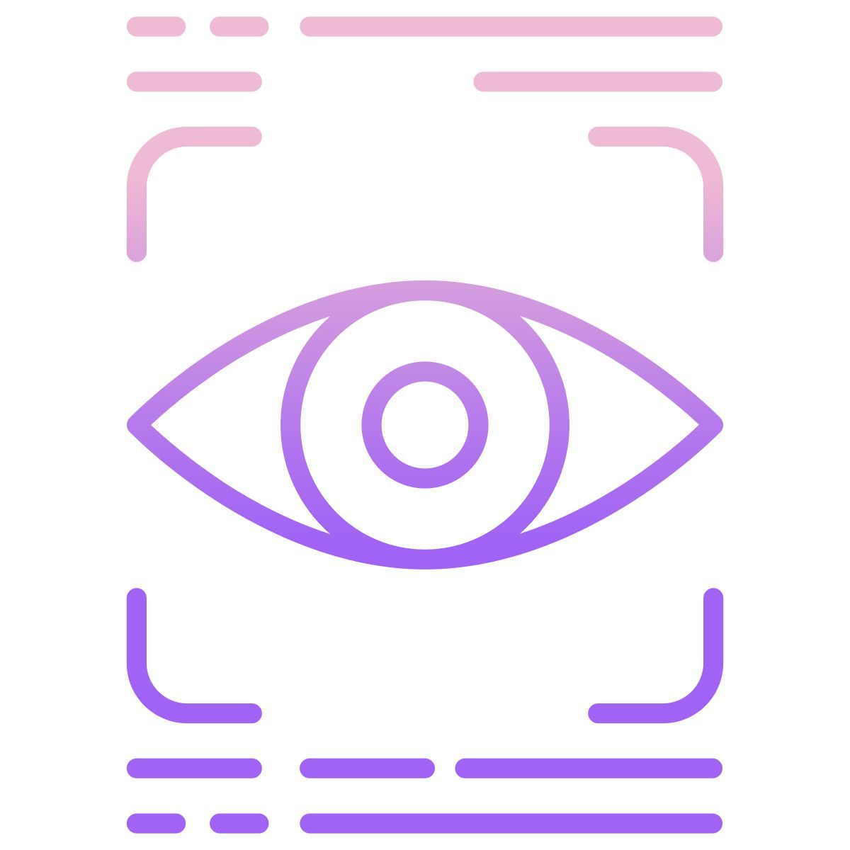 retina eye scanner icon