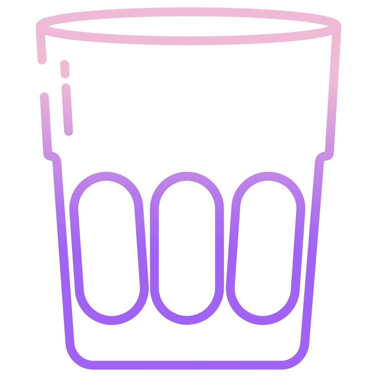 rocks glass icon