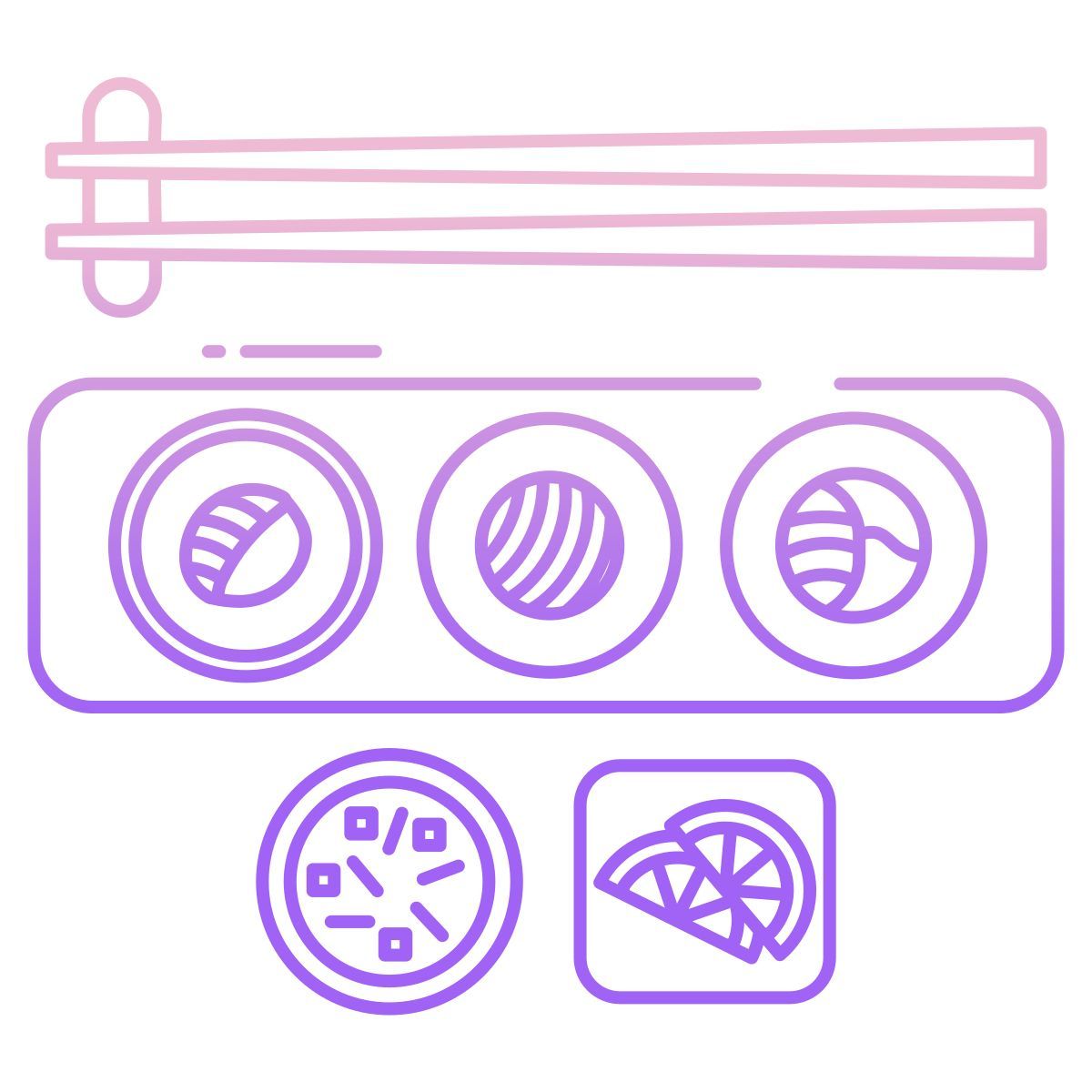 salmon sushi icon
