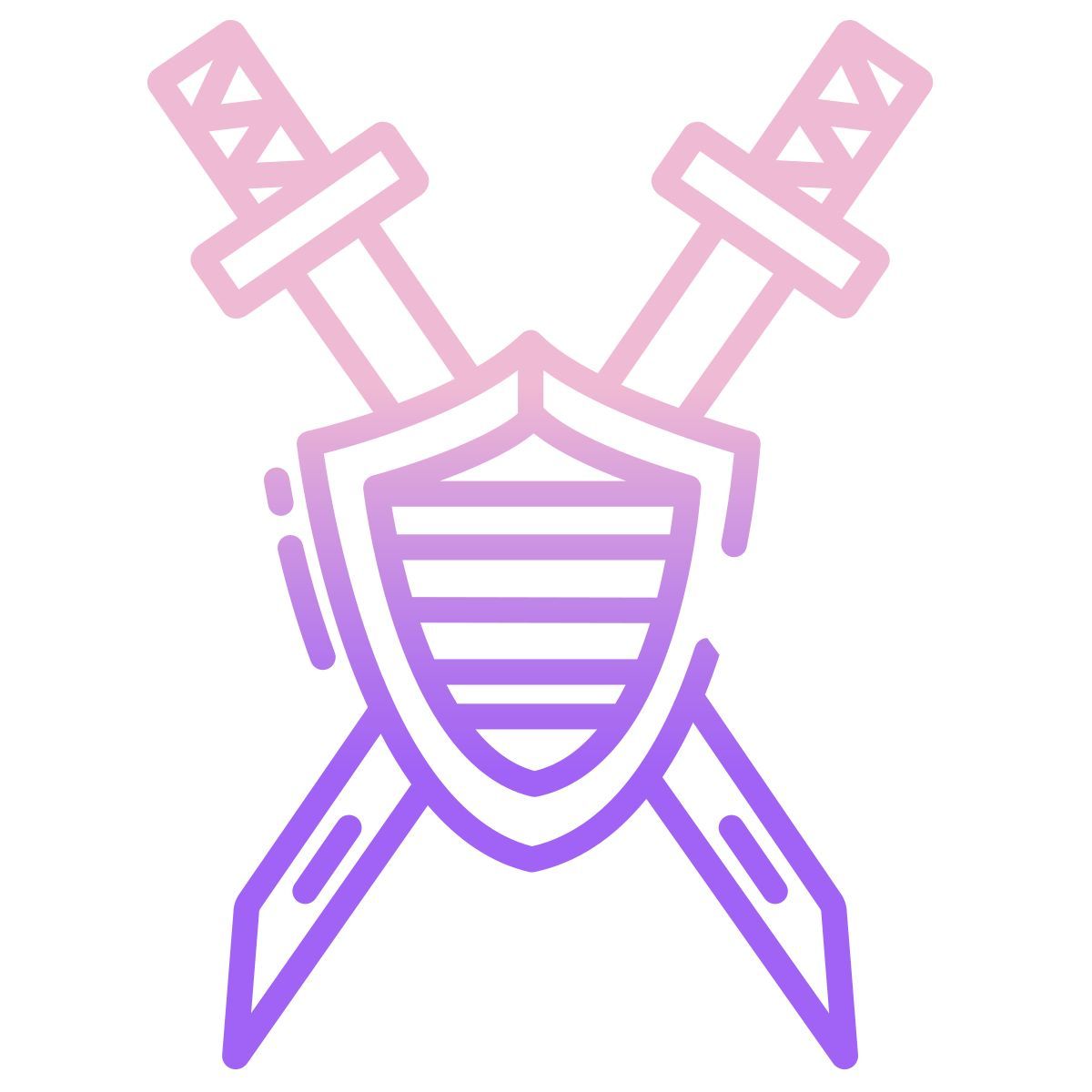 samurai sword and shield icon