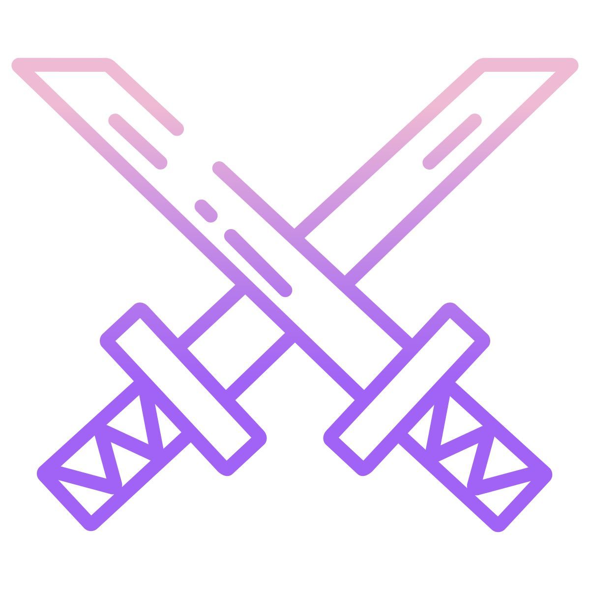 samurai sword crossed icon