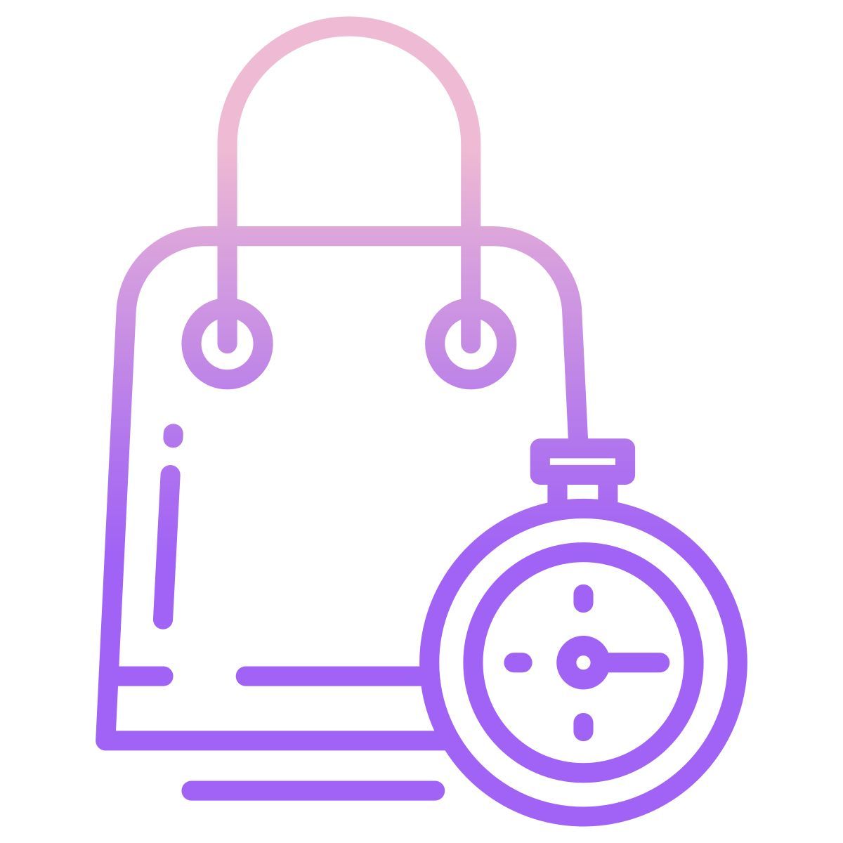 shopping bag timer icon