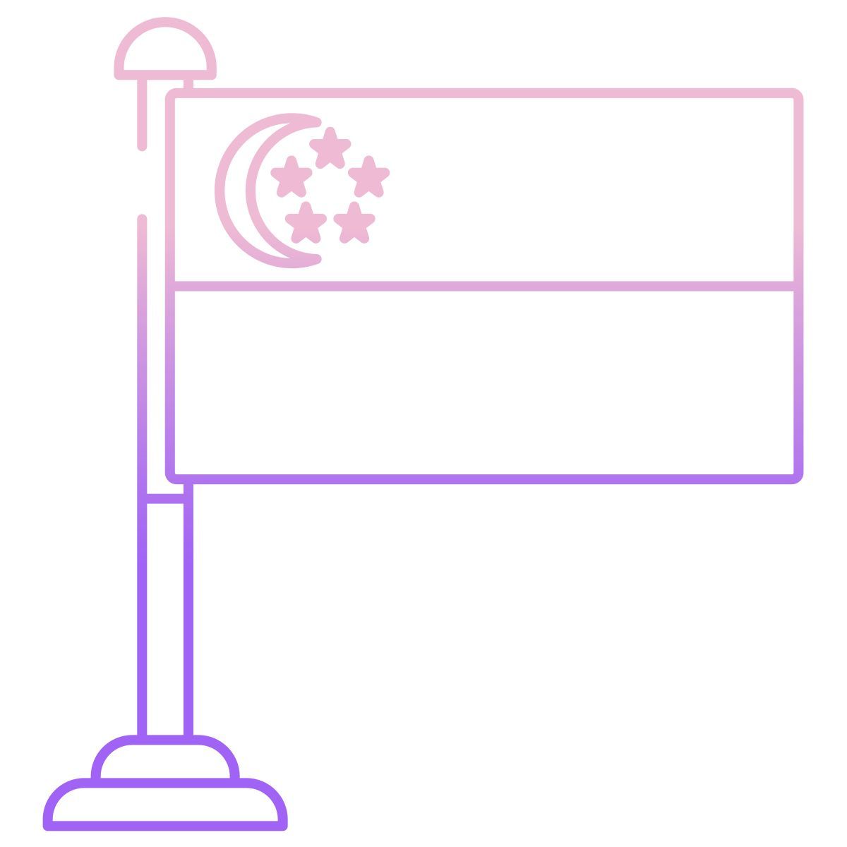 singapore flag icon