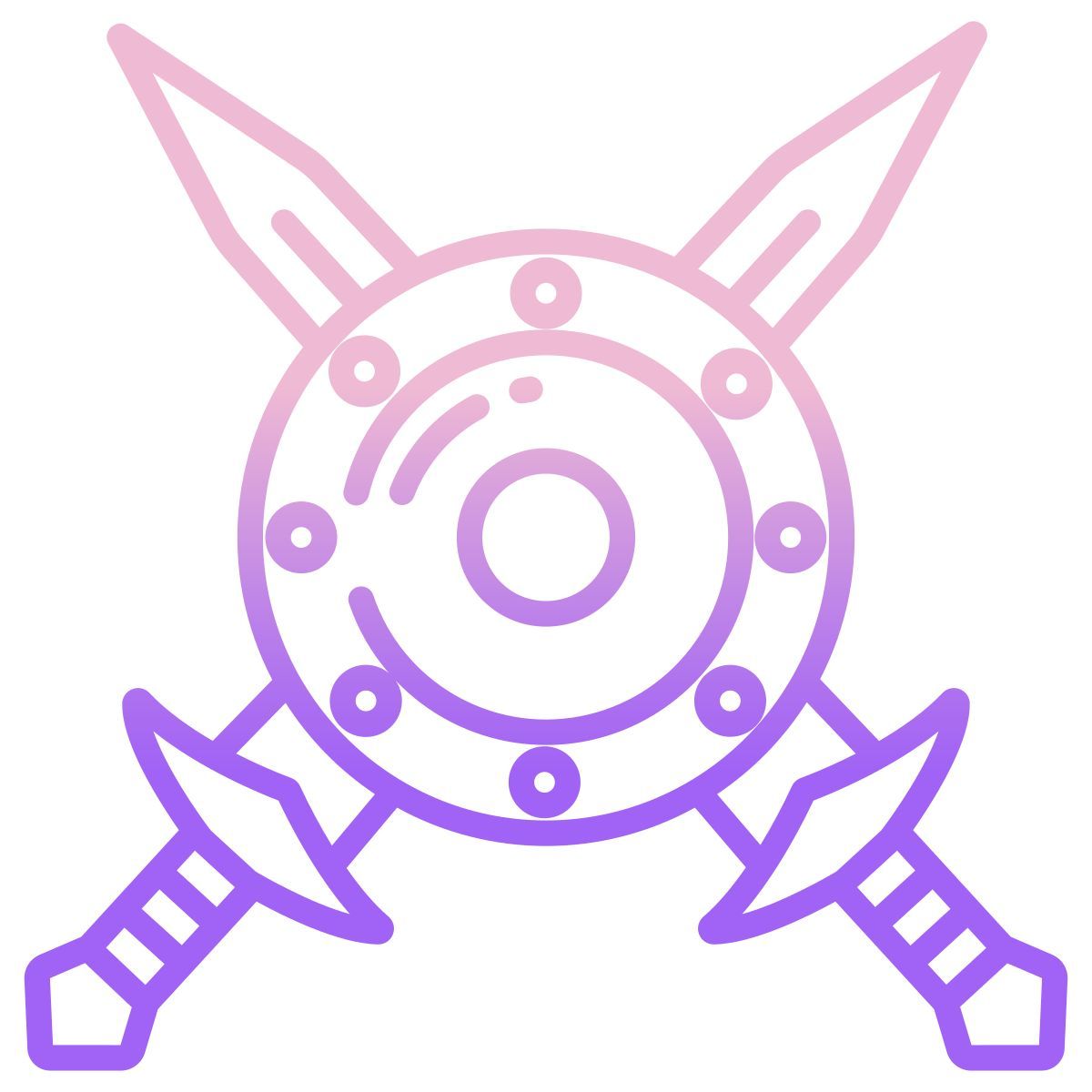 soldier shield and swords icon