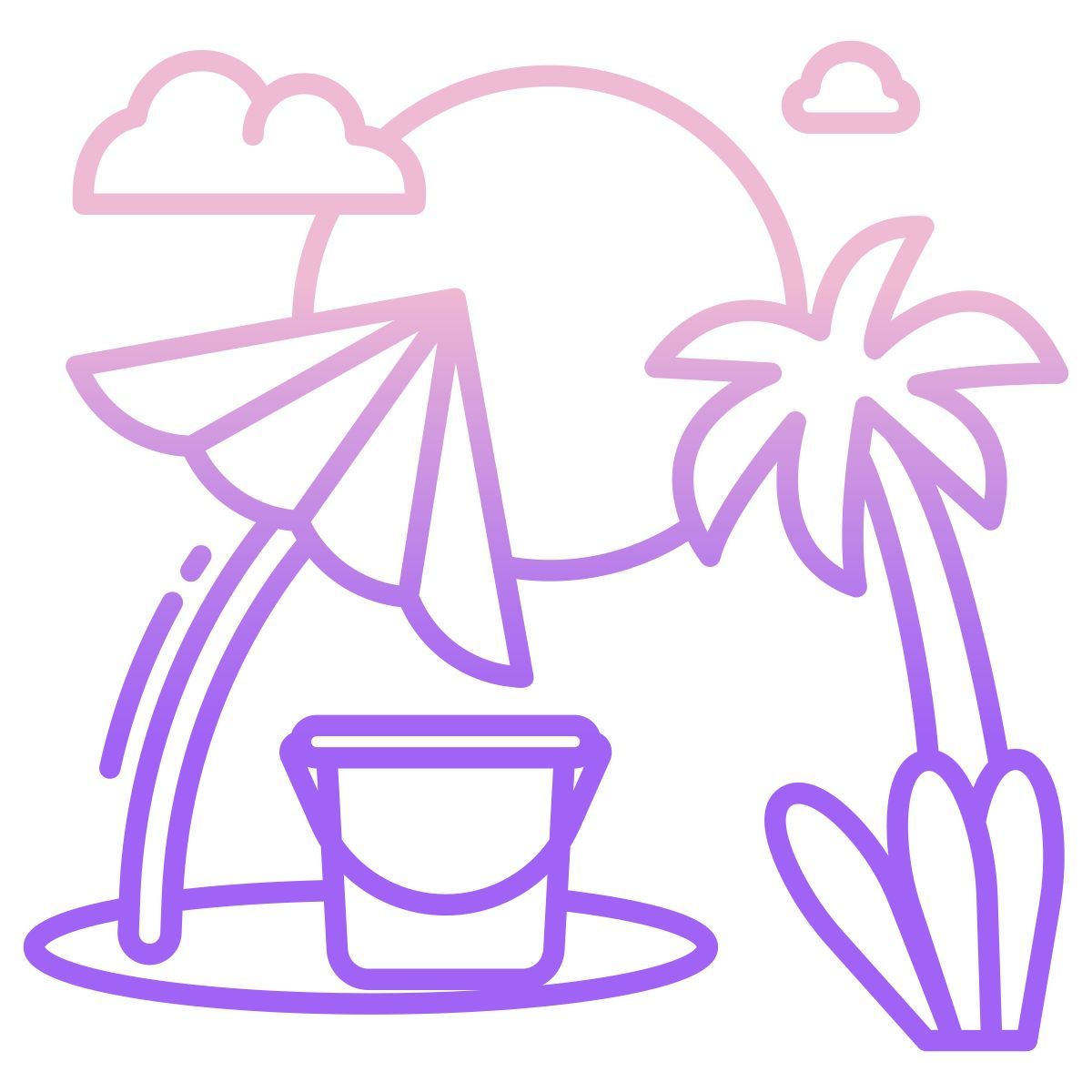 summer beach icon