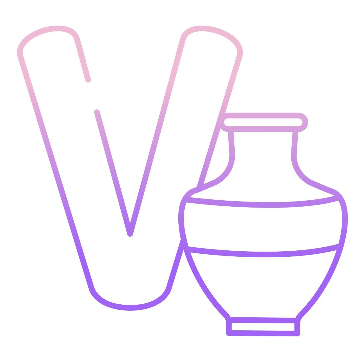 v icon