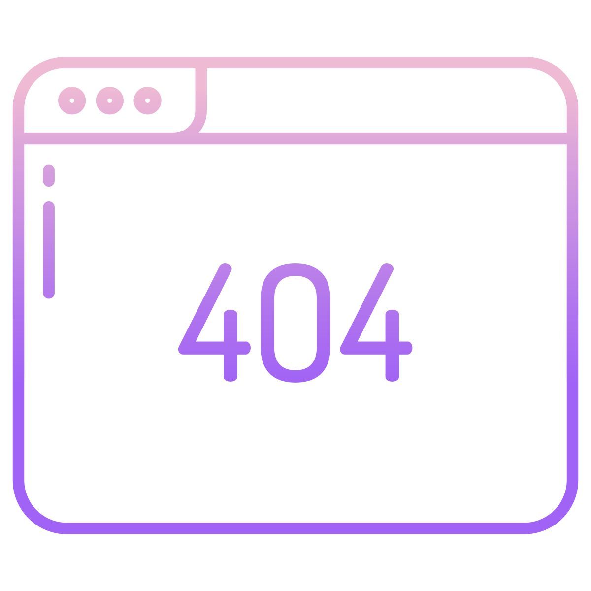 website 404 error icon