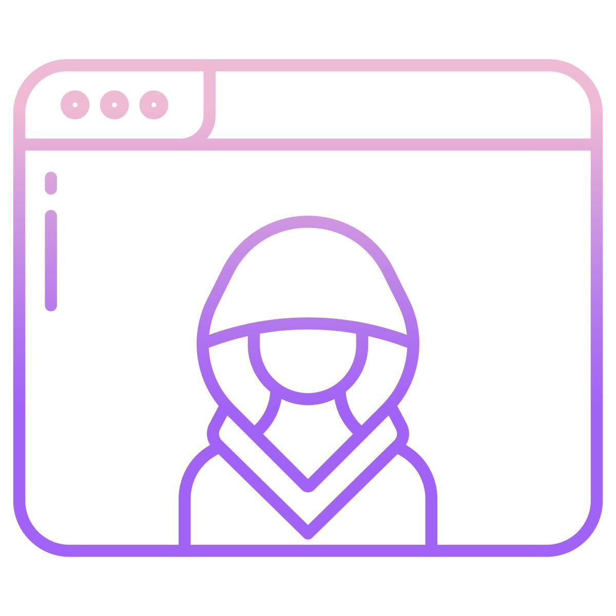 website hacker icon