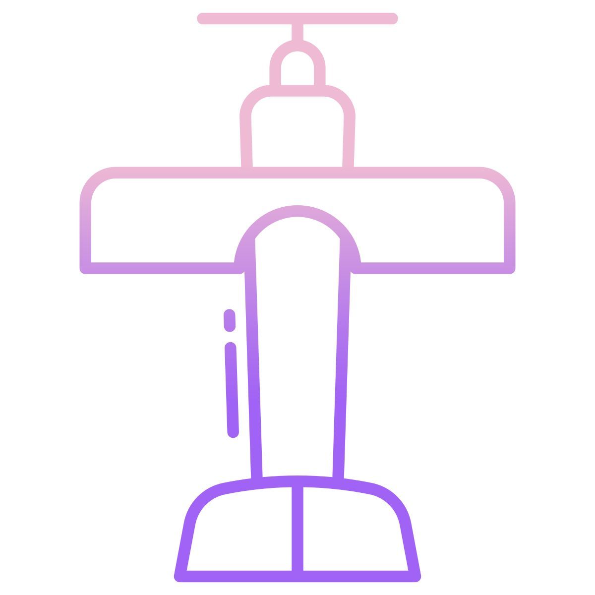 wooden plane toy icon