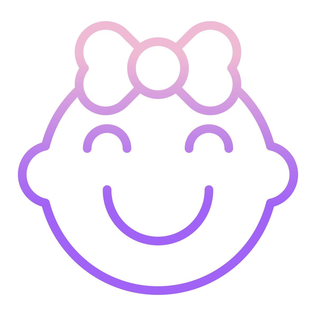 baby girl icon