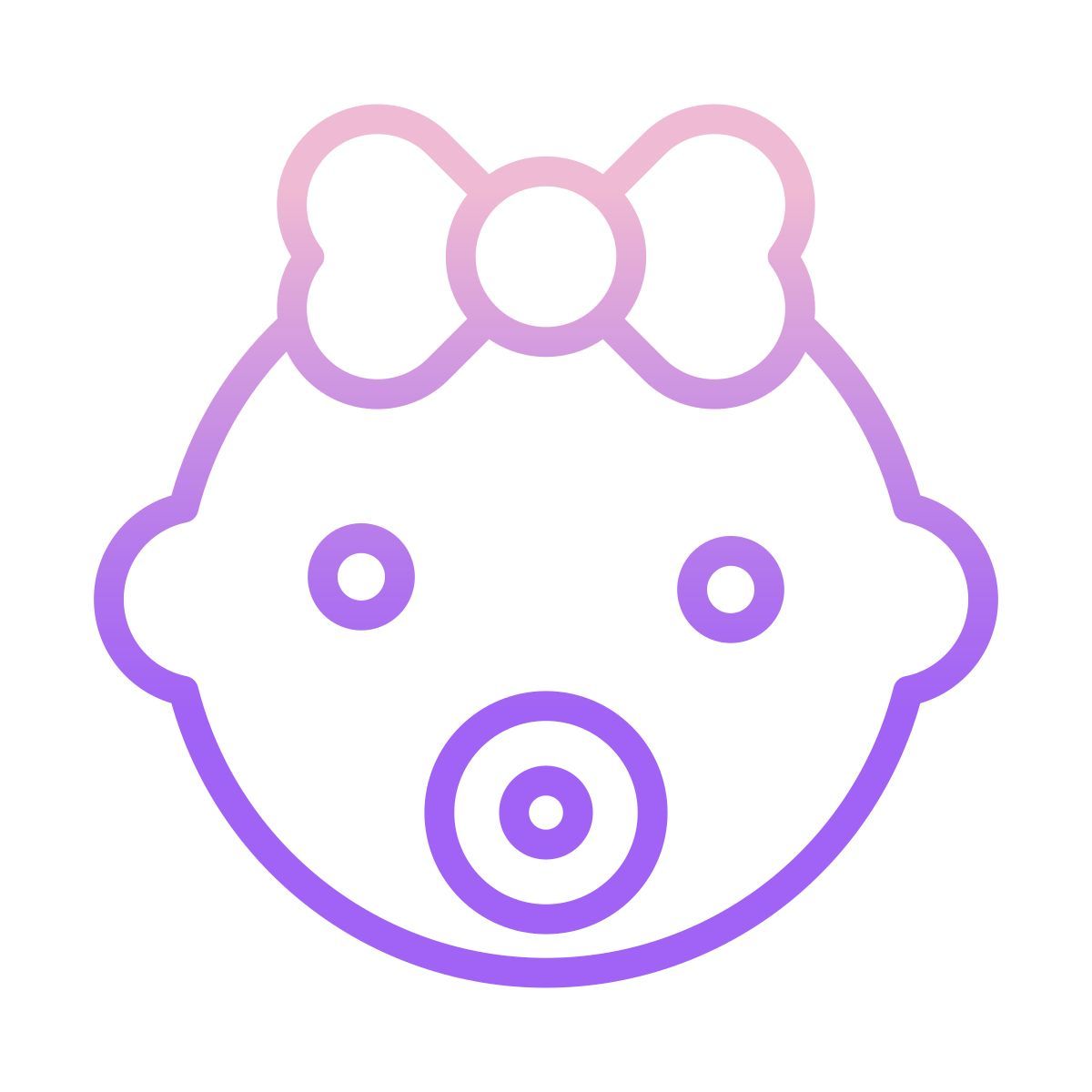 baby girl icon