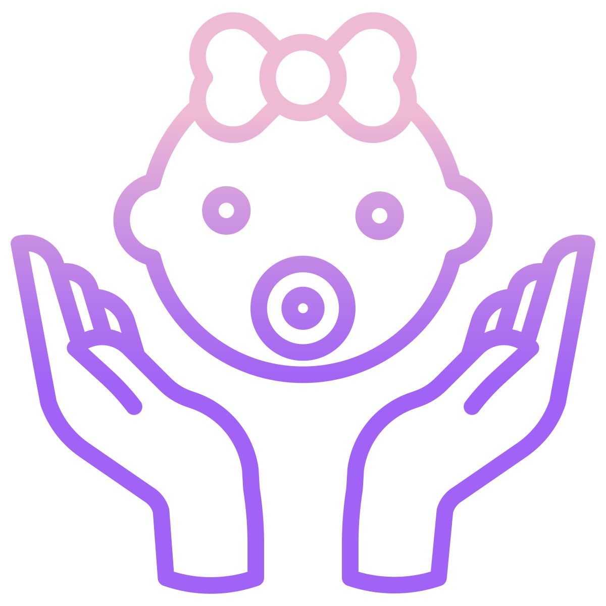 baby girl icon