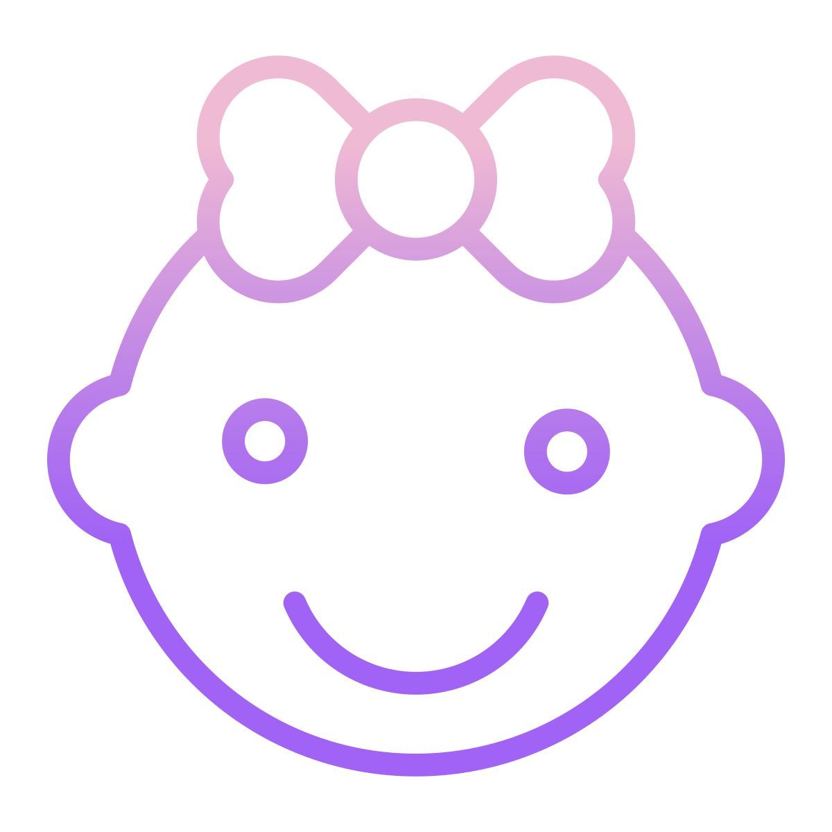 baby girl icon