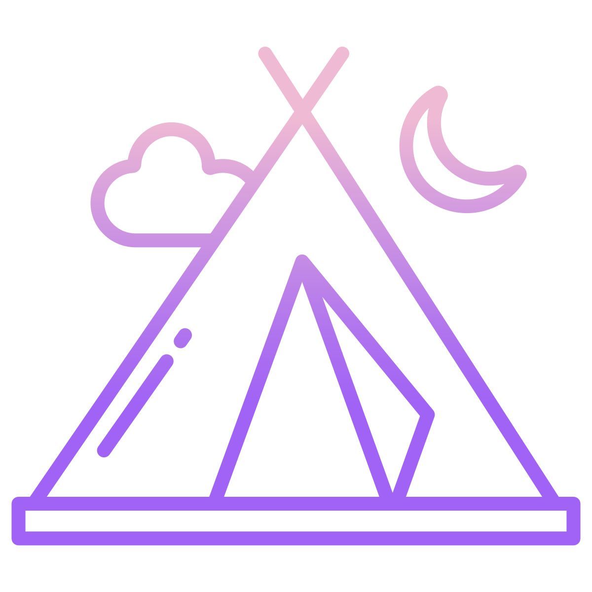 camping tent icon