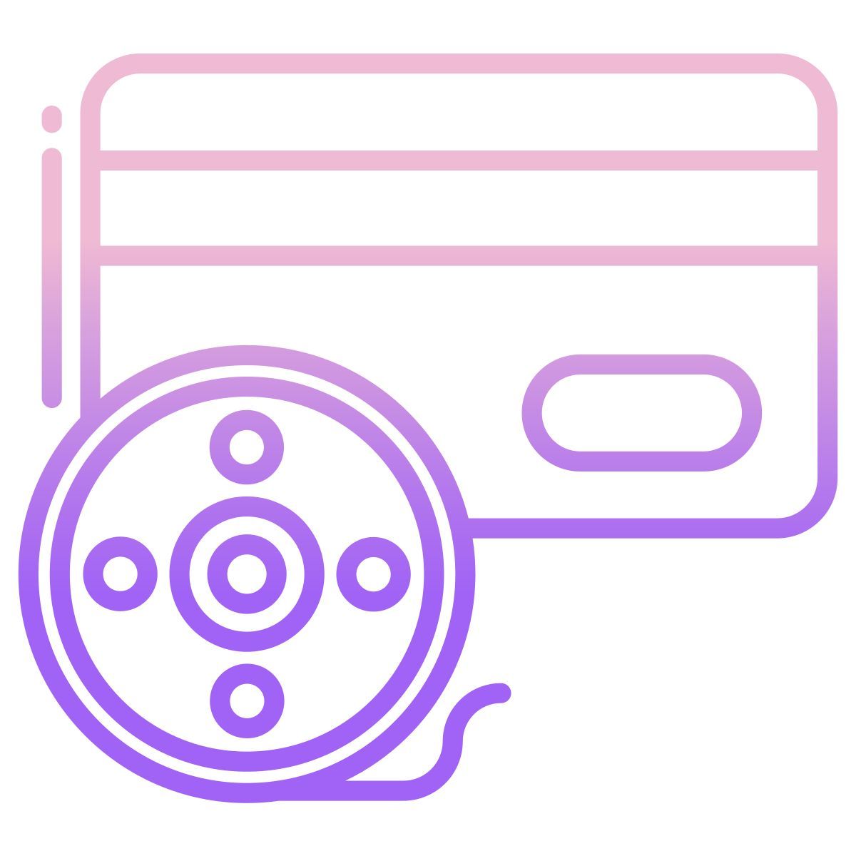 lato anteriore della carta bancaria icon