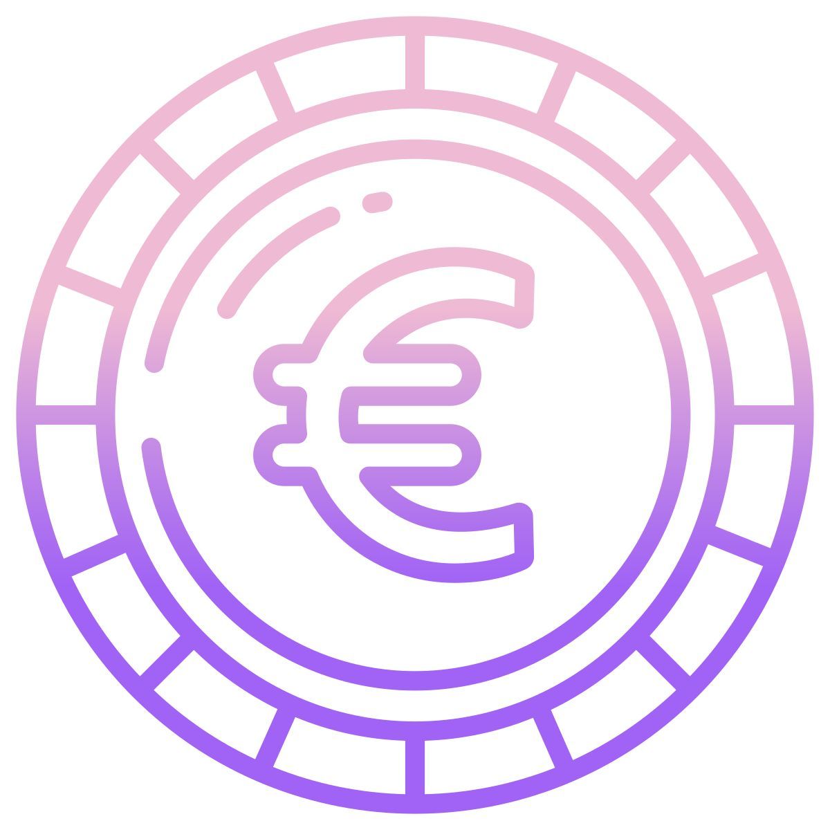 euro coin icon
