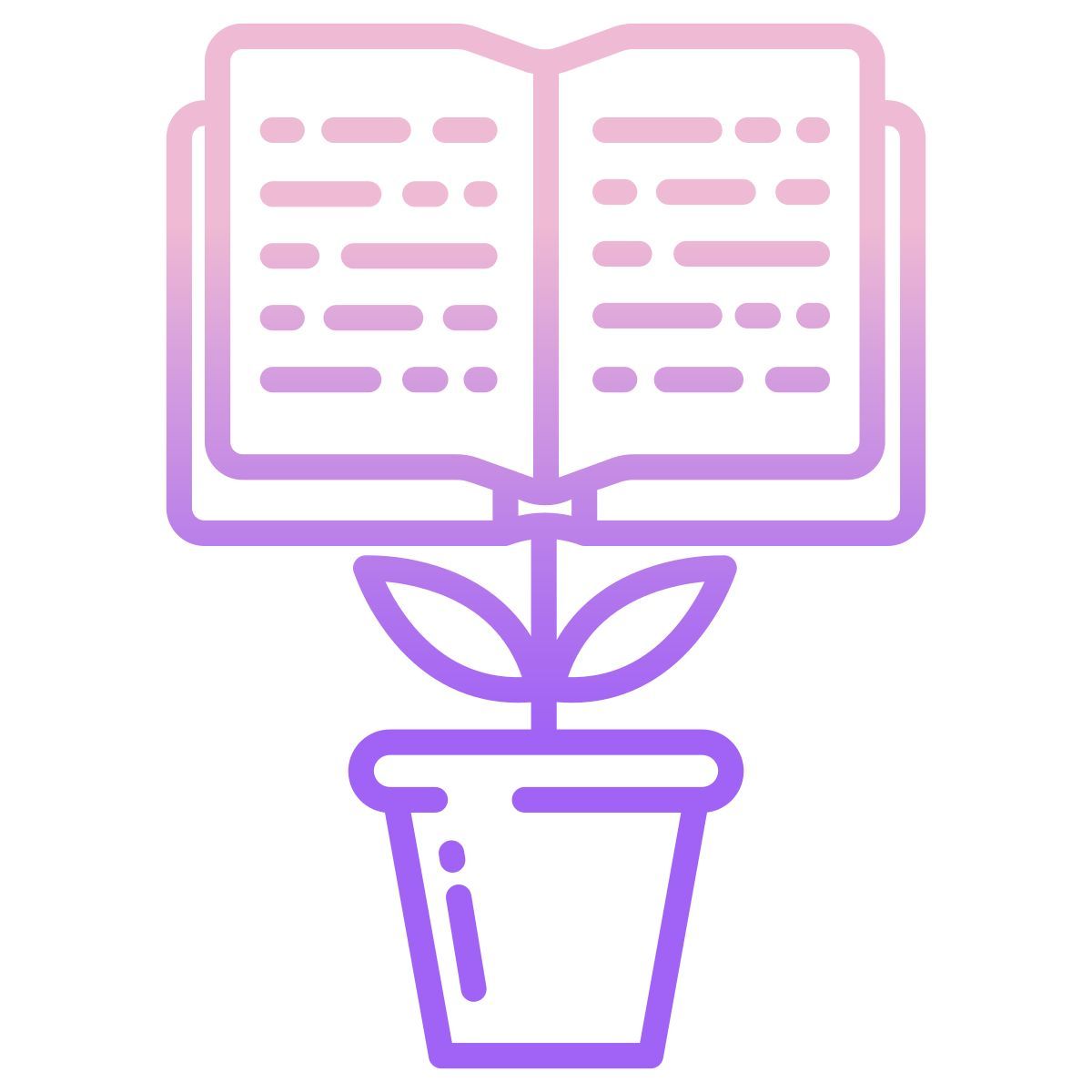 growing knowledge icon