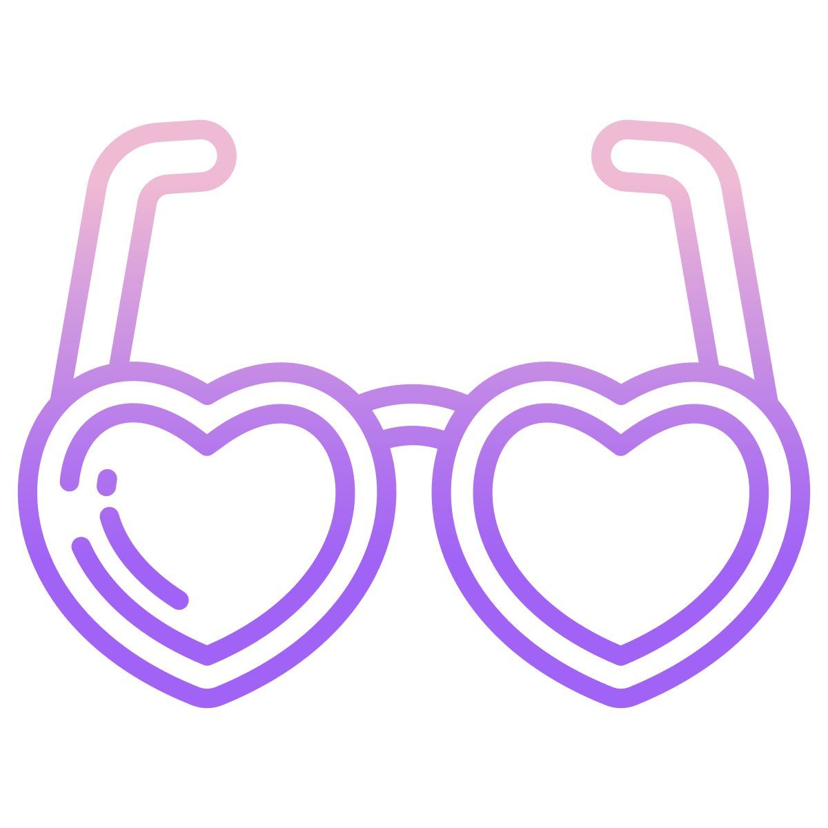 heart glasses icon