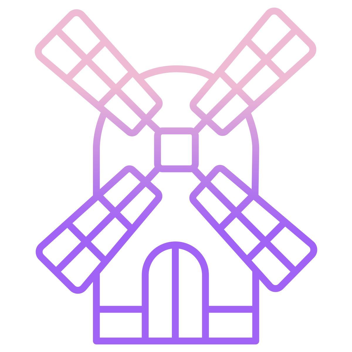 kinderdijk windmills icon