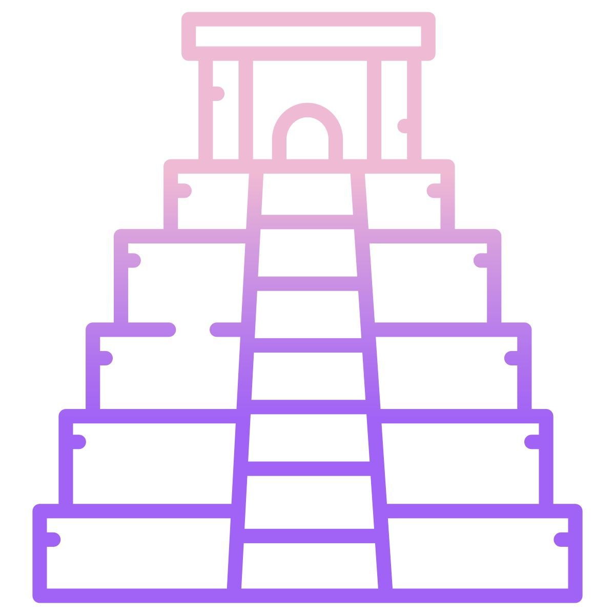 maya pyramid icon