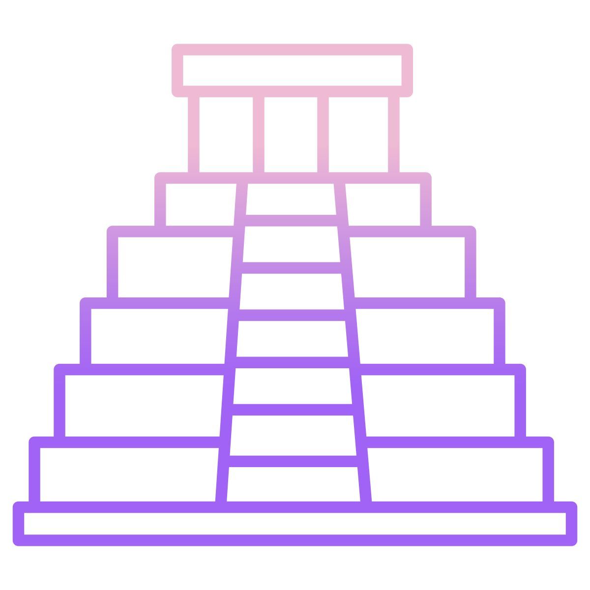 maya pyramid icon