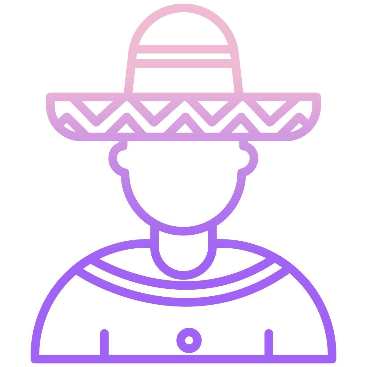 mexican man icon